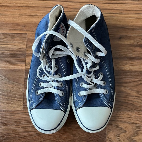 Vintage (pre-Nike) Made in USA Blue Converse High